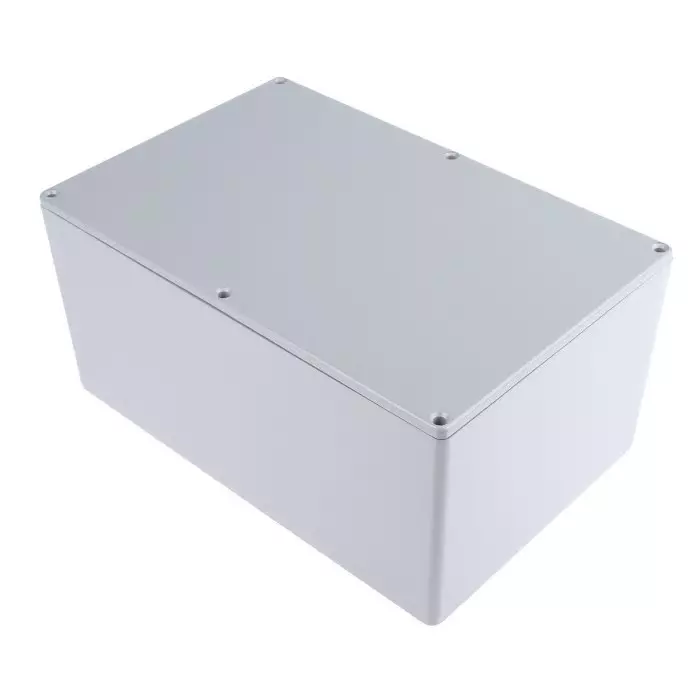 RS PRO Grey Die Cast Aluminium Enclosure Grey Lid 222.2 x 146 x 106.5 mm