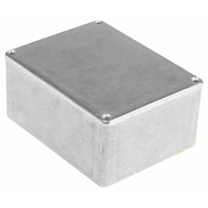 RS PRO Silver Die Cast Aluminium Enclosure IP66 Silver Lid 114.7 x 89.7 x 55.1 mm