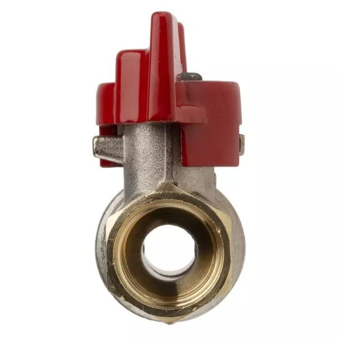 RS Pro Brass Full Bore 2 Way Ball Valve Threaded BSPP 3/8 inch 40 to 30 Bar Operating Pressure
