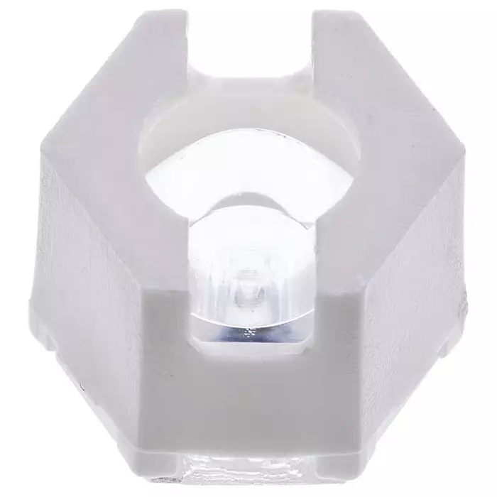 Polymer Optics Lens Assembly LED Lens & Holder, 14.9x12.9x11.35 mm, 17.55x15.2x11.37 mm Dimensions, 6° Viewing Angle, 120/127 (Pack of 2)