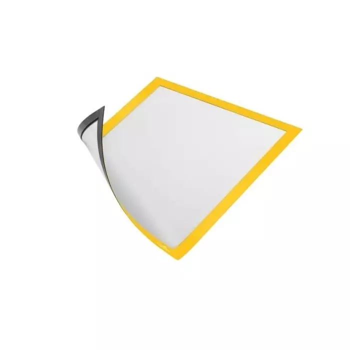 Durable Magnetic Yellow Information Frame 323 mm Height 236 mm Width, 486904 (Pack of 5)