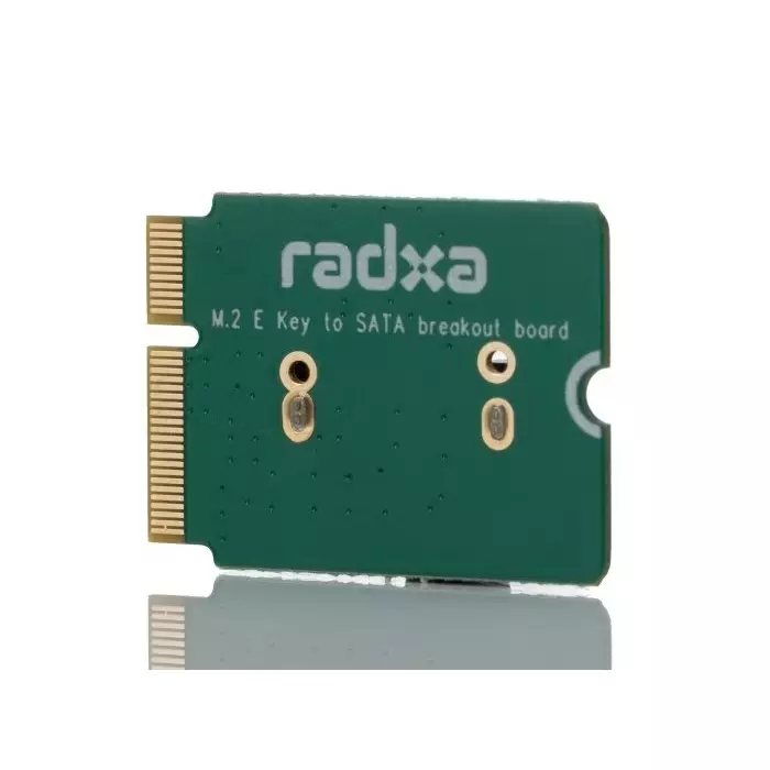 Okdo M.2 E Key to SATA Breakout Board for ROCK Single Board Computer, RA013