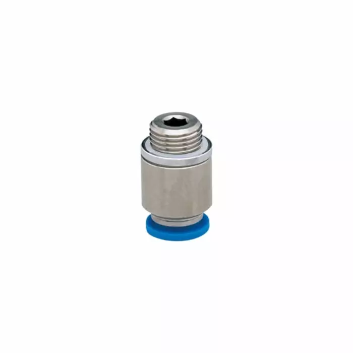 IFM E300 Series Push-in Fitting G 1/8 Plug Connection Style, E30076 (Pack of 4)