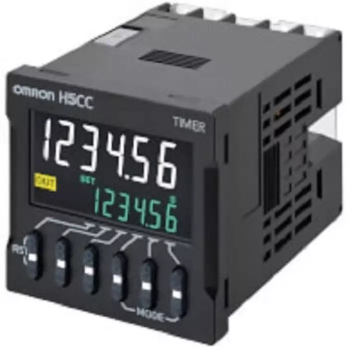 Omron H5CC Series Flush Mount Timer Relay 12-48 V 0.001s-999999h 2-Function SPDT, H5CC-L8ED
