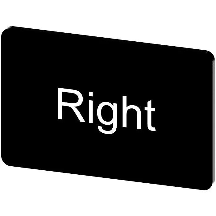 Siemens Labeling Plate, Right, 3SU1900-0AD16-0DQ0