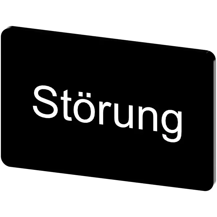 Siemens Labeling Plate, Störung, 3SU1900-0AD16-0AQ0