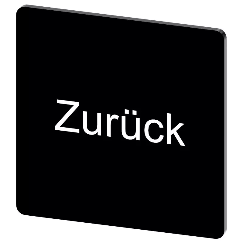 Siemens Labeling Plate, Zurück, 3SU1900-0AE16-0AG0