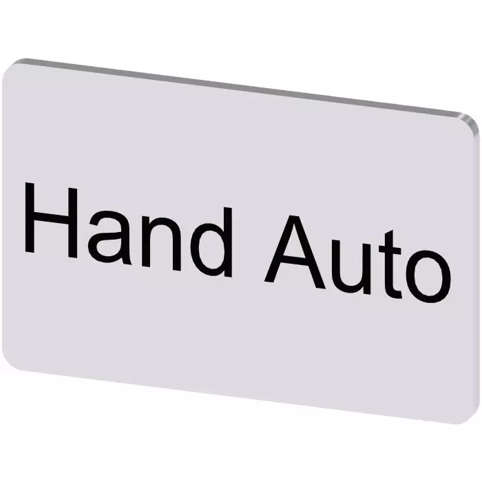 Siemens Labeling Plate, Hand - Auto, 3SU1900-0AD81-0DB0