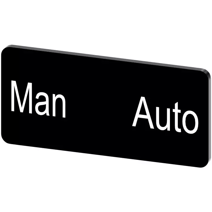 Siemens Labeling Plate, Man - Auto, 3SU1900-0AC16-0EA0