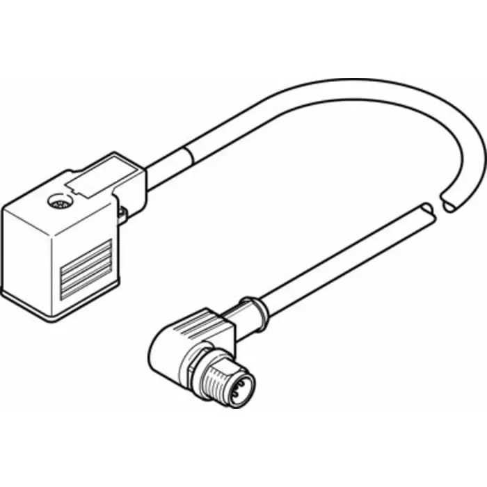 Festo Cable, NEBV Series, For Use With Connecting Valve, NEBV-B2W3F-P-K-0.6-N-M12W3