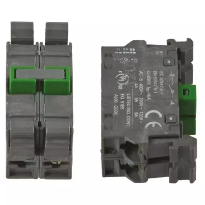ABB Modular Series Contact Block, 2NO, 1SFA611610R1002MCB-20