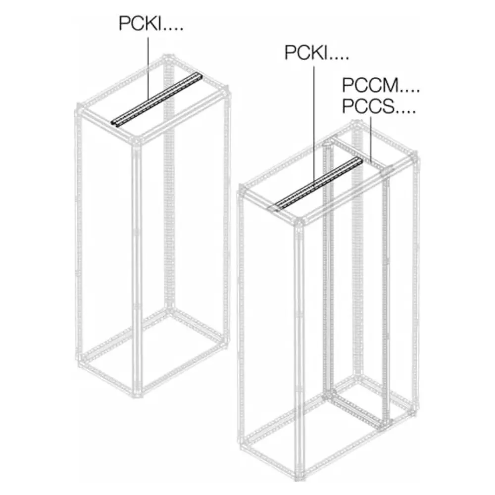 ABB PCKI Series Galvanised Steel Crosspiece, 1.01m W, 40mm H, 71mm L For Use With PCKI1000, 1STQ008103A0000