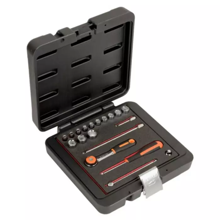 Bahco Bit Socket Set Imperial 1/4 inch with Ratchet Square, 6719MHR
