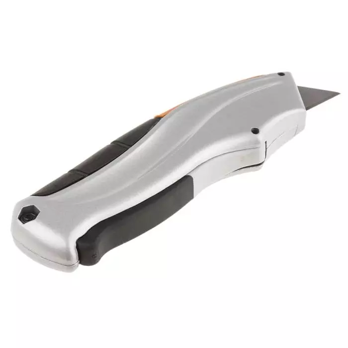 Bahco Squeeze Retractable Utility Cutter 170 mm Length with Rubber Grip, SQZ150003