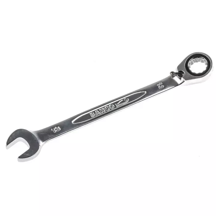 Bahco 1RM Series Ratchet Spanner 13 mm Metric Double Ended 178 mm Overall Length, 1RM-13