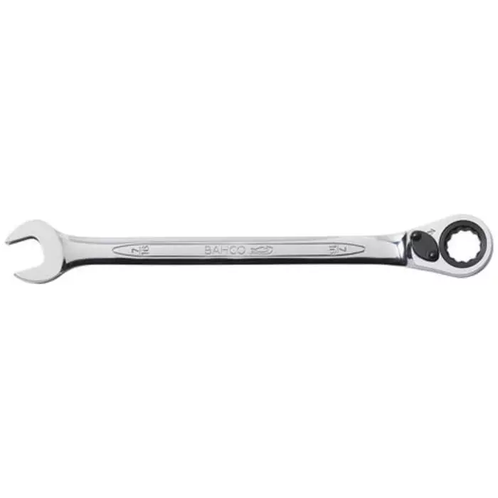 Bahco 1RZ Series Ratchet Spanner 1/2in Imperial Double Ended 178 mm Overall Length, 1RZ-1/2