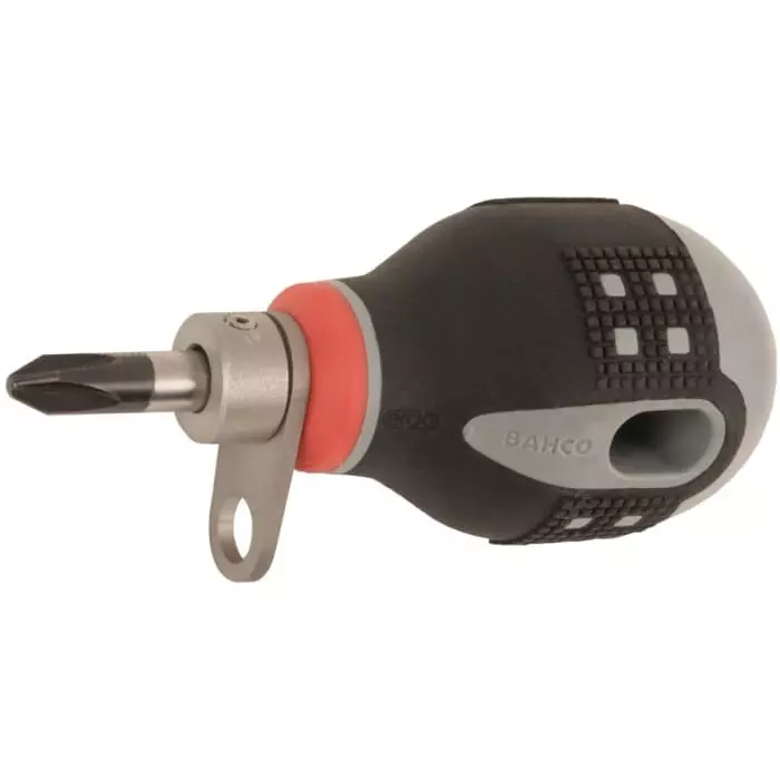 Bahco Phillips Stubby Screwdriver PH2 Tip 25 mm Blade 83 mm Overall Length, TAHBE-8602