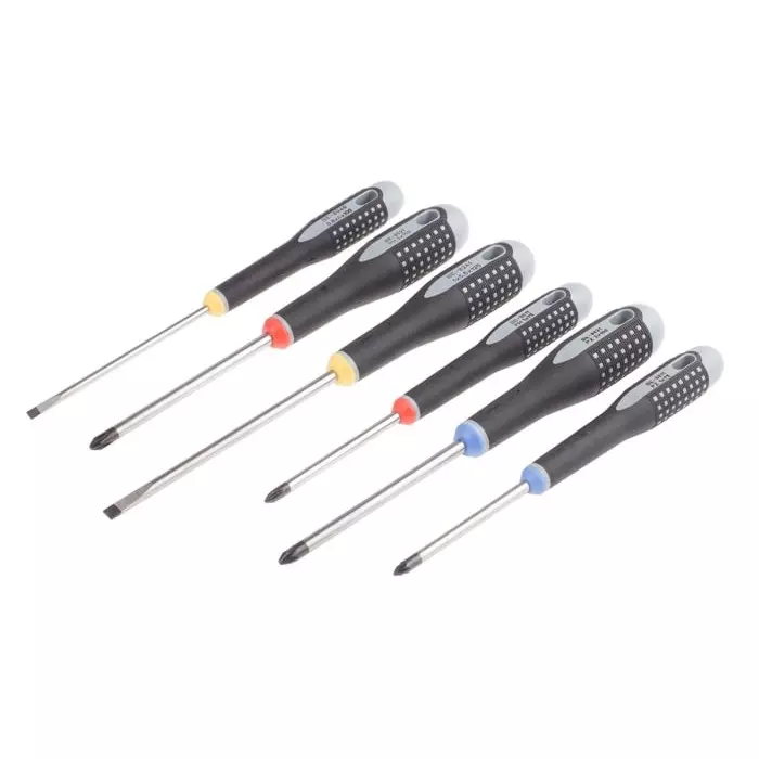 Bahco Pozidriv Slotted Screwdriver, BE-9884 (Set of 6 Pcs)