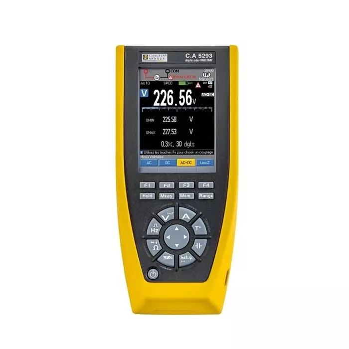 CHAUVIN ARNOUX Handheld Color Graphical Multimeter 20 A AC 20 A DC 1000 V AC, P01196803