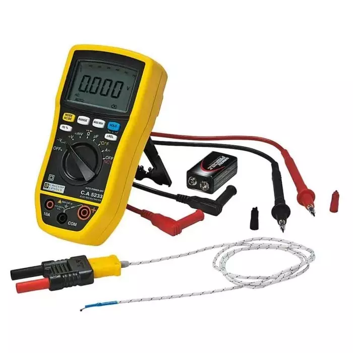 CHAUVIN ARNOUX Handheld Digital Multimeter True RMS 10 A AC 10 A DC 600 V AC, P01196733