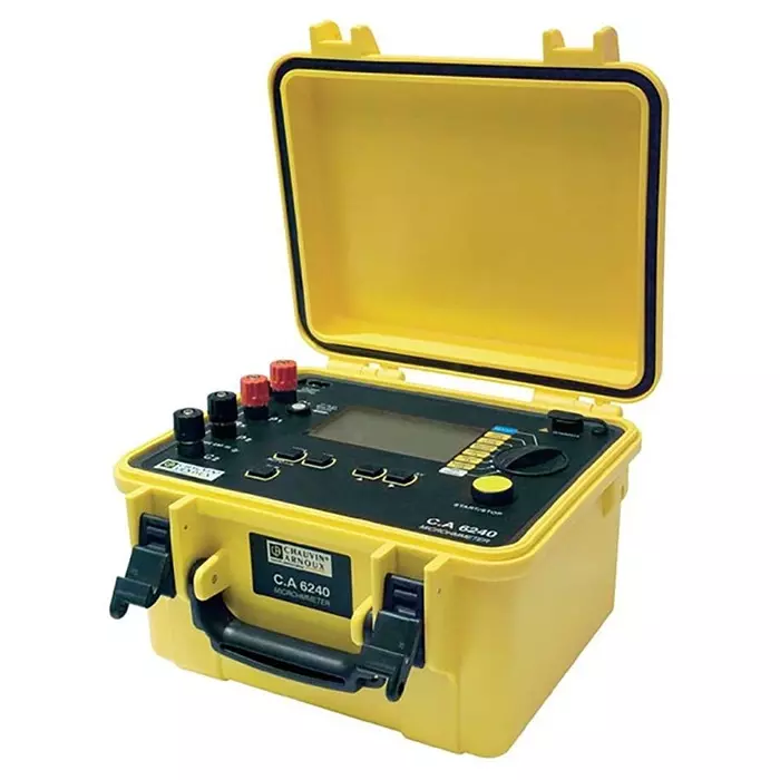 CHAUVIN ARNOUX Ohm Meter 399 Ω Max 1 μΩ Resolution 4 Wire - RS Calibrated, P01143200