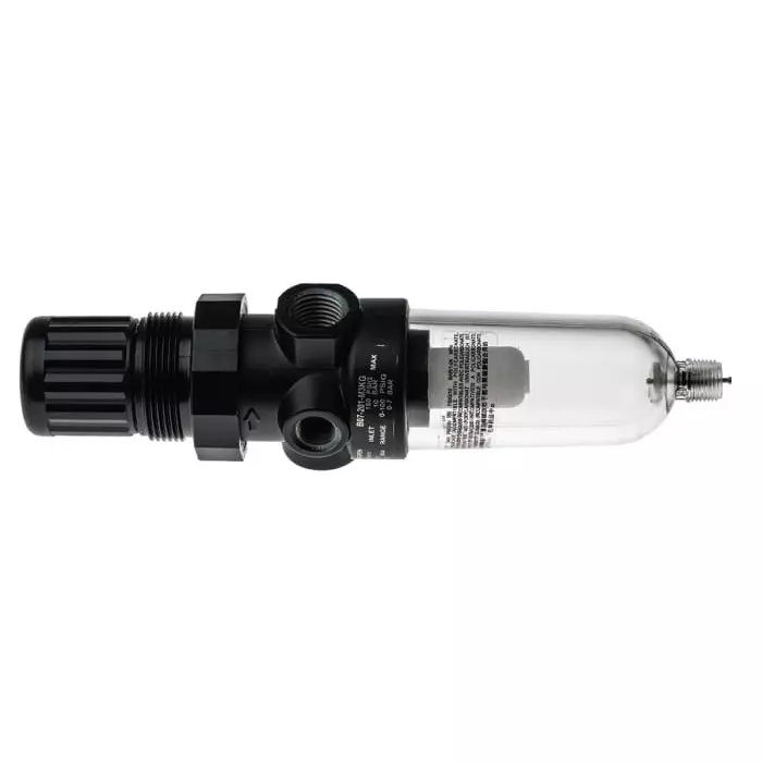 Norgren B07 Series Polycarbonate Filter Regulator 40 μm G 1/4 Manual 7  Bar, B07-201-M3KG