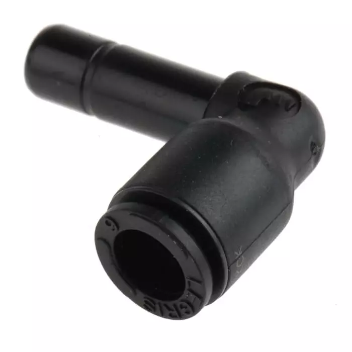 Legris LF3000 Series Elbow Tube-toTube Adaptor Push In 6 mm to Push In 6 mm Tube-to-Tube Connection Style, 3182 06 00 (Pack of 5 Pcs)