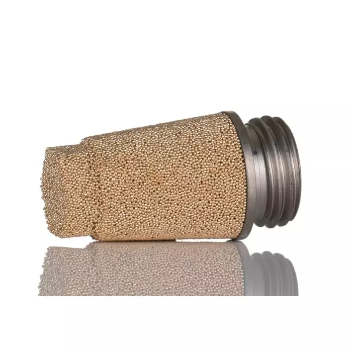 Legris 0670 Series Pneumatic Silencer Sintered Bronze 12 Bar Threaded G 1/4 Male, 0670 00 13 (Pack of 10 Pcs)