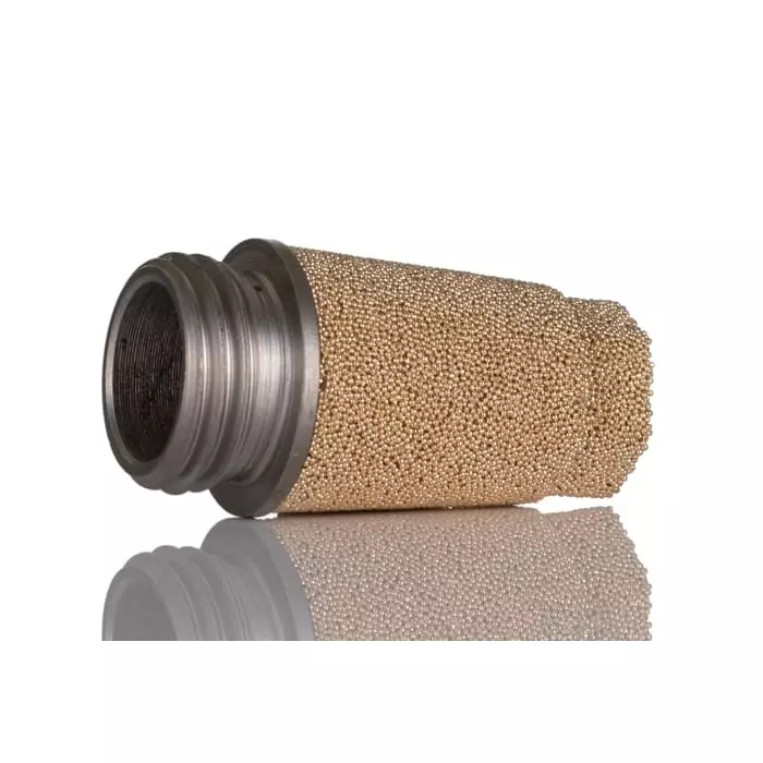 Legris 0670 Series Pneumatic Silencer Sintered Bronze 12 Bar Threaded G 1/4 Male, 0670 00 13 (Pack of 10 Pcs)