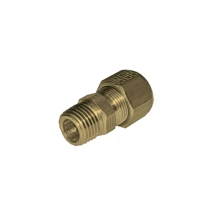 Legris Brass Pipe Fitting Straight Compression Stud Fitting Male BSPT 1/2 inch 16 mm, F3BMB16-1/2 (Pack of 10 Pcs)