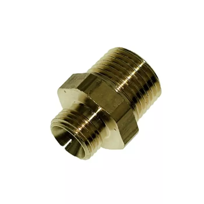 Legris Brass Pipe Fitting Straight Compression Stud Fitting Male BSPT 1/4 inch 8 mm, EG8-1/4B (Pack of 20 Pcs)