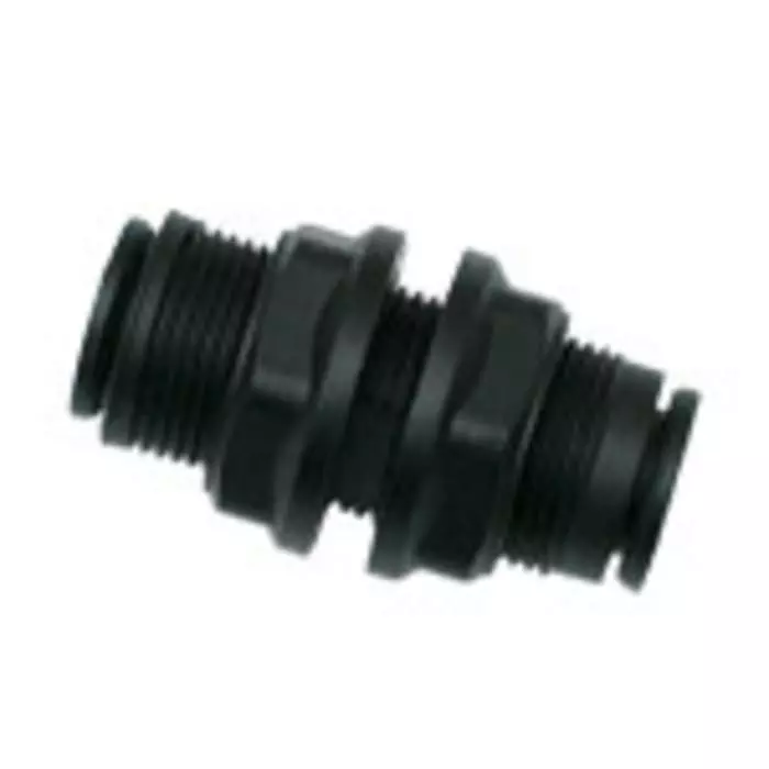Legris LF3000 Series Bulkhead Tube-to-Tube Adaptor Push In 14 mm to Push In 14 mm Tube-to-Tube Connection Style, 3116 14 00 (Pack of 10 Pcs)