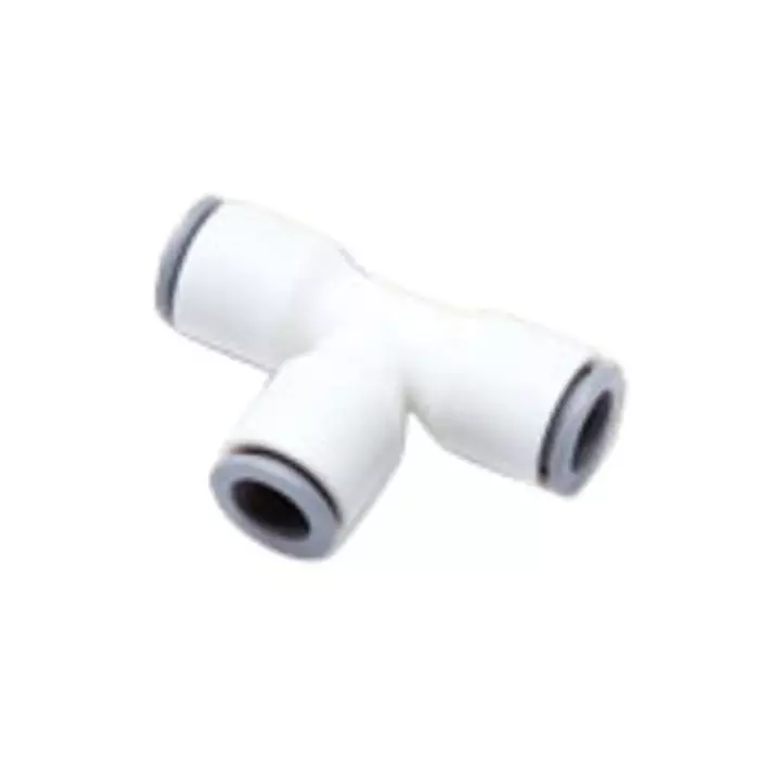 Legris LF6300 LIQUIfit Series Tee Tube-to-Tube Adaptor Push In 8 mm Push In 8 mm to Push In 8 mm Tube-to-Tube, 6304 08 00WP2 (Pack of 10 Pcs)