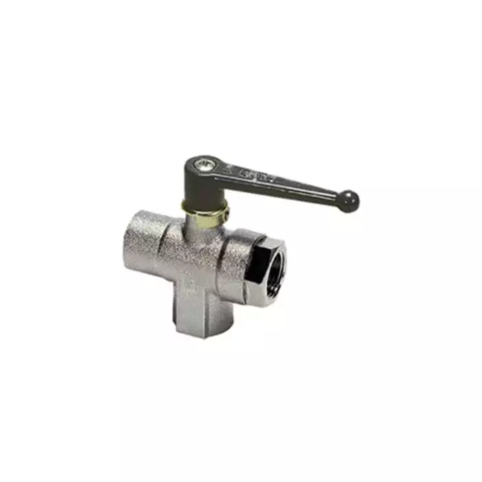 Legris Nickel Plated Brass Ball Valve Threaded BSPP 1/2 inch, 0482 12 21 (Pack of 2 Pcs)