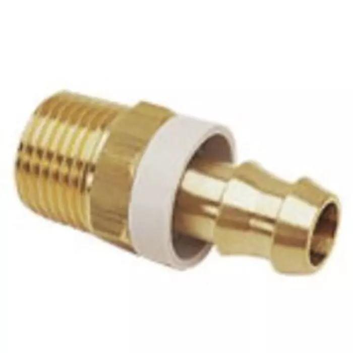 Legris Brass Male Pneumatic Quick Connect Coupling, R 1/8 Male 13 mm Hose  Barb, 0134 56 10 (Pack of 10 Pcs)