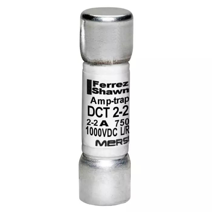 Mersen Melamine Cartridge Fuse 2 A 1 kV DC 10x38 mm, DCT2-2