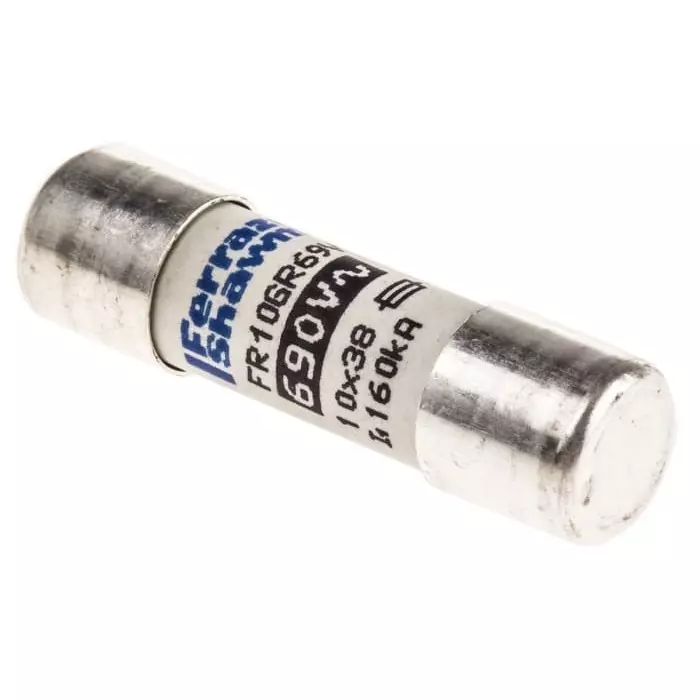 Mersen FF Ceramic Cartridge Fuse 12.5 A 690 V AC 10x38 mm, C1014578 - FR10GR69V12.5