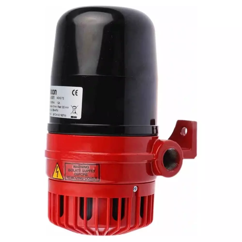 Klaxon Mono 72 Series Siren, 110 V AC, 120dB at 1 m, AC, SLA-0001