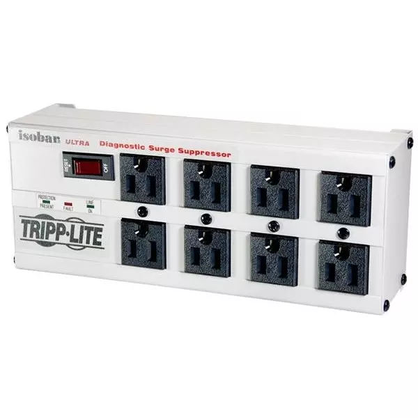 TRIPP LITE Premium Isobar Surge Protector Wall Mount 8 Outlet 2350 J, ISOBAR8 ULTRA