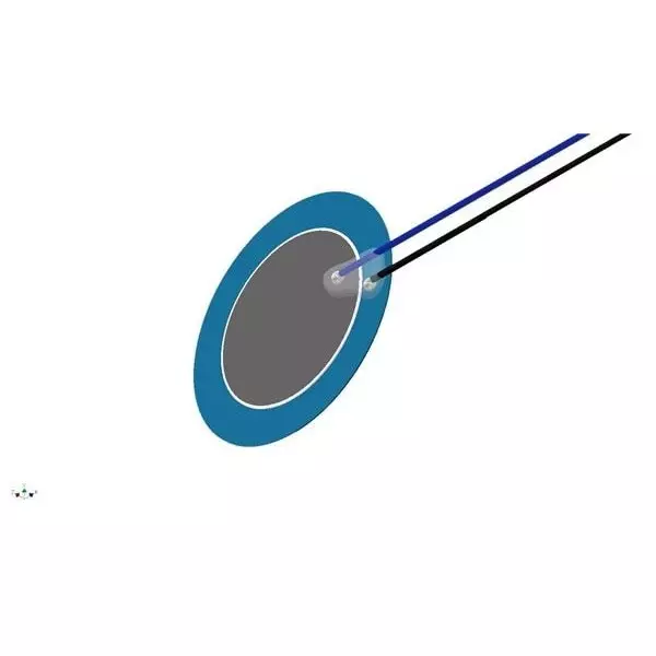 PUI AUDIO Benders Piezoelectric Flush Mount Round Shape 1 kΩ Impedance, AB1070B-LW100-R