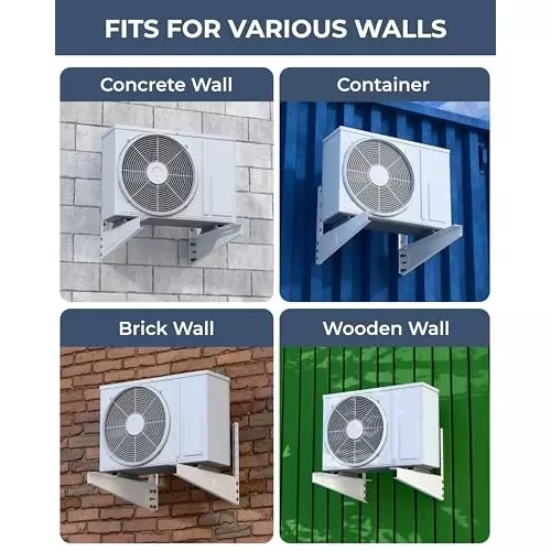FEDUS Outdoor AC Stand 400 Kg Load Capacity 457 mm (18 inch) Wall Mounted For 1 Ton, 1.1 Ton, 1.2 Ton, 1.5 Ton, 2 Ton