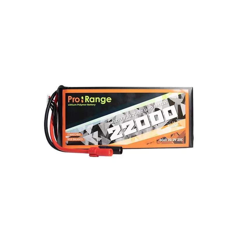 Pro-Range 22.2V 22000 mAh 25C 6S Lithium Polymer Battery Pack, 22000 mAh 6S 25C