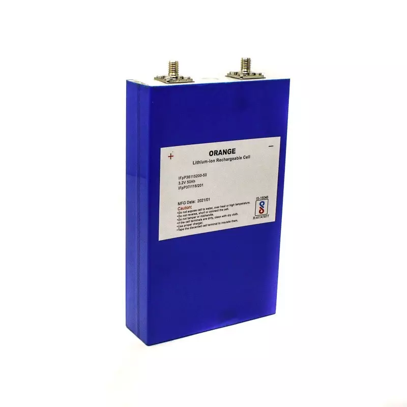 Orange Refurbished – Orange A Grade 50Ah 3.2V Prismatic LiFePO4 Battery (Sleeve Damaged)