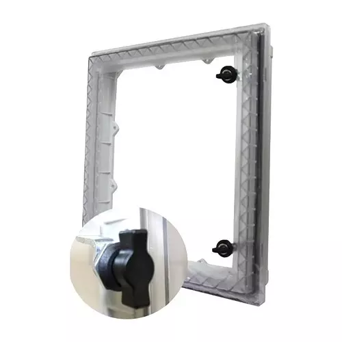 FIBOX Inspection Window, 10"X8", Ip66, Pc, Ar Ipw 108 W T