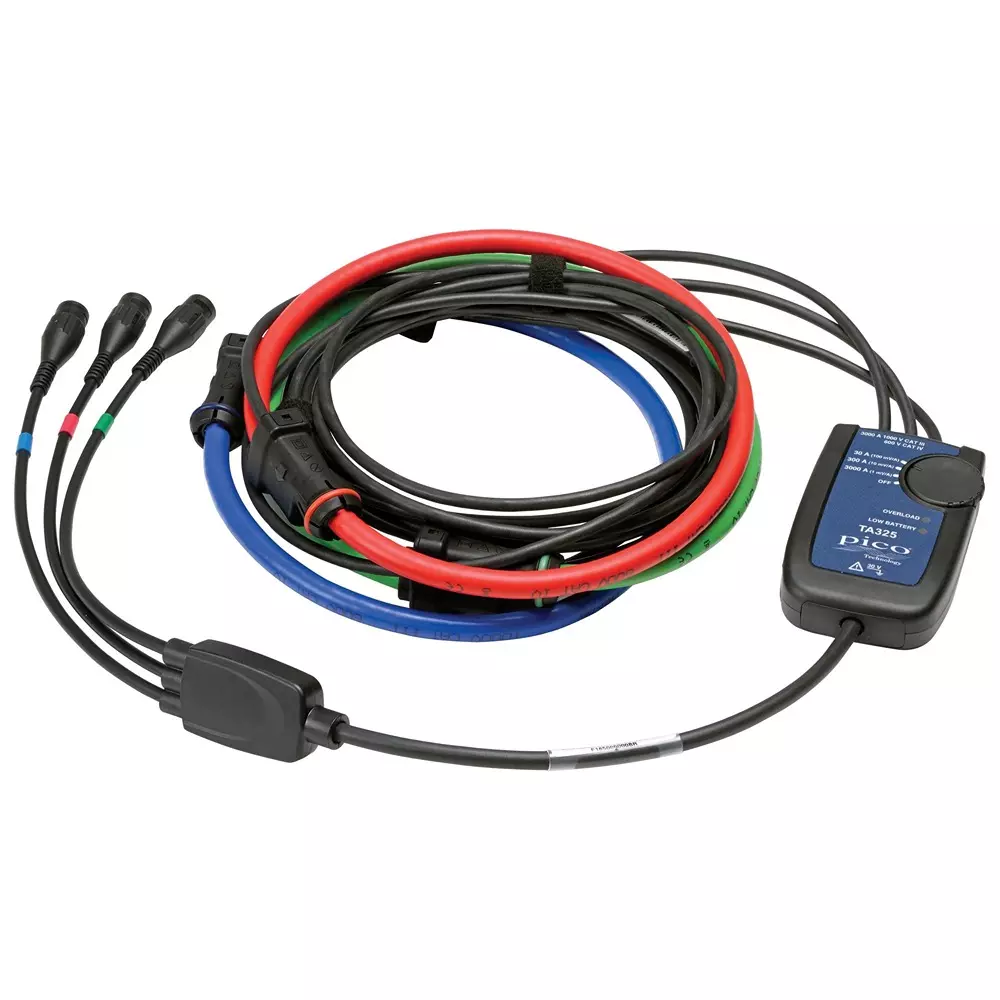 PICO TECHNOLOGY Ac Current Probe, 3Ka, Osc/Logger, Ta325 30/300/3000A Current Pro