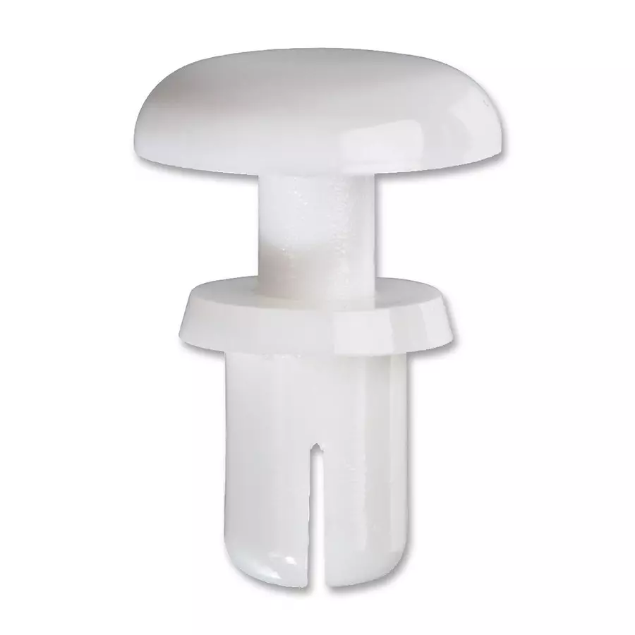 TR FASTENINGS Snap Rivet, Nylon 6, 5.2Mm, White, Trsr 5105 W (Pack of 100)
