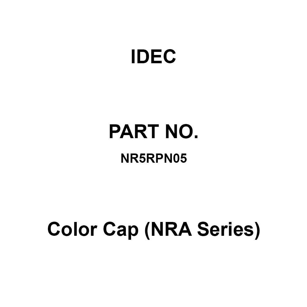 IDEC Color Cap (Nra Series) 5.8 mm Diameter Red, NR5RPN05 (Set of 5 Pcs)