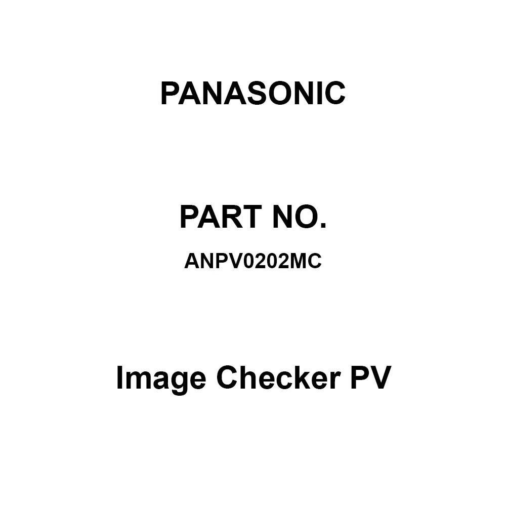 Panasonic Image Checker PV 24 DC UL, CE ANPV0202MC