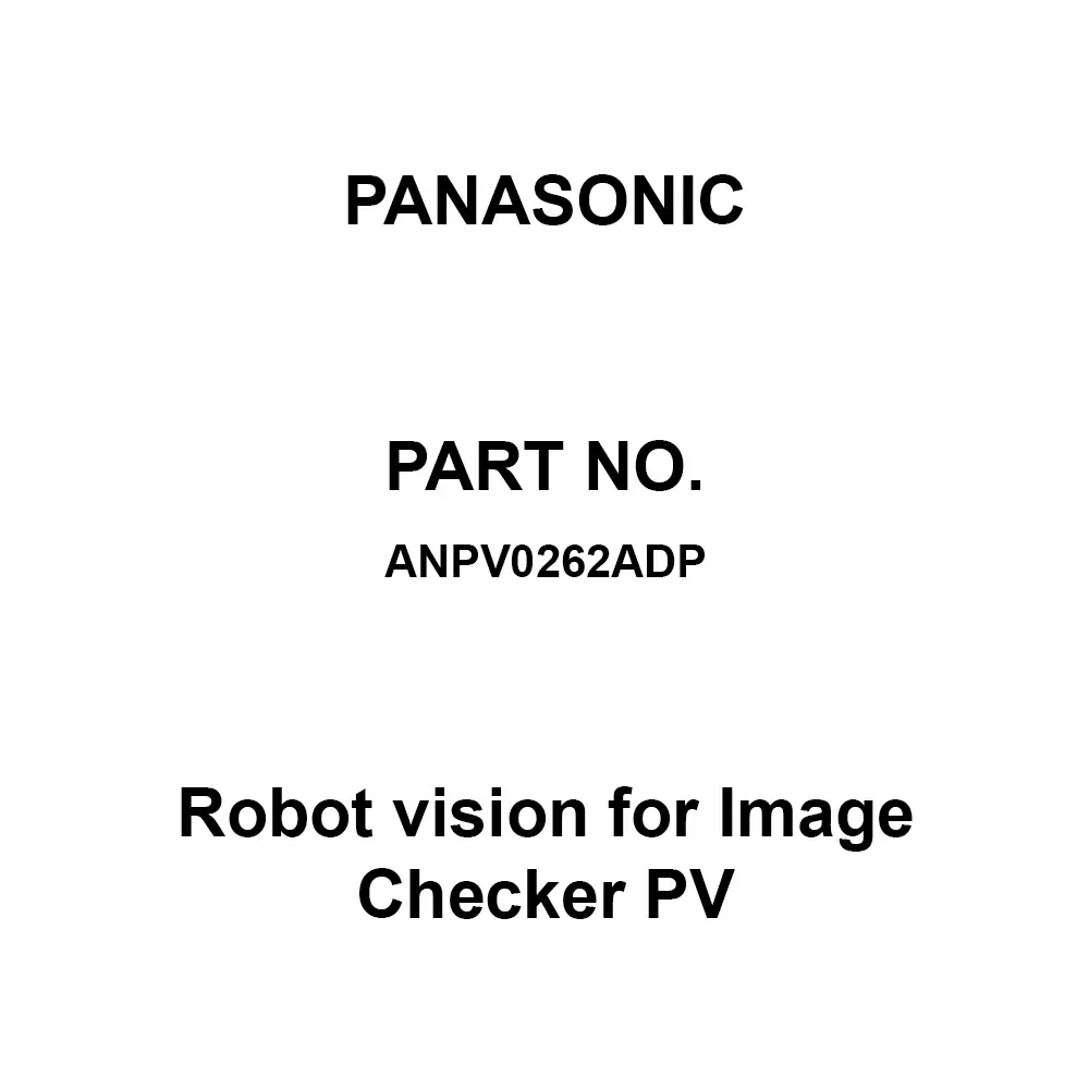 Panasonic Robot Vision for Image Checker PV 24 DC CE ANPV0262ADP
