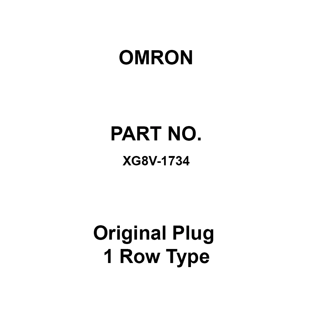 Omron Original Plug 1 Row Type AC 300 V Rated Voltage, XG8V-1734